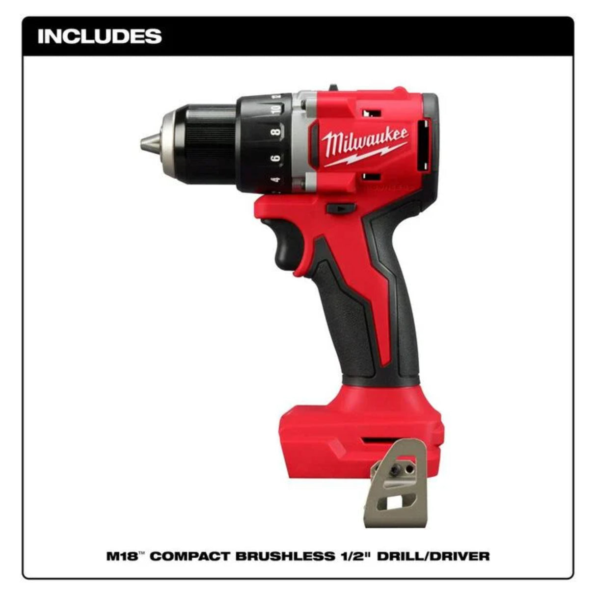 Milwaukee M18 Compact 1/2 in Drill/Driver (Bare Tool)
