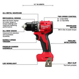 Milwaukee M18 Compact 1/2 in Drill/Driver (Bare Tool)