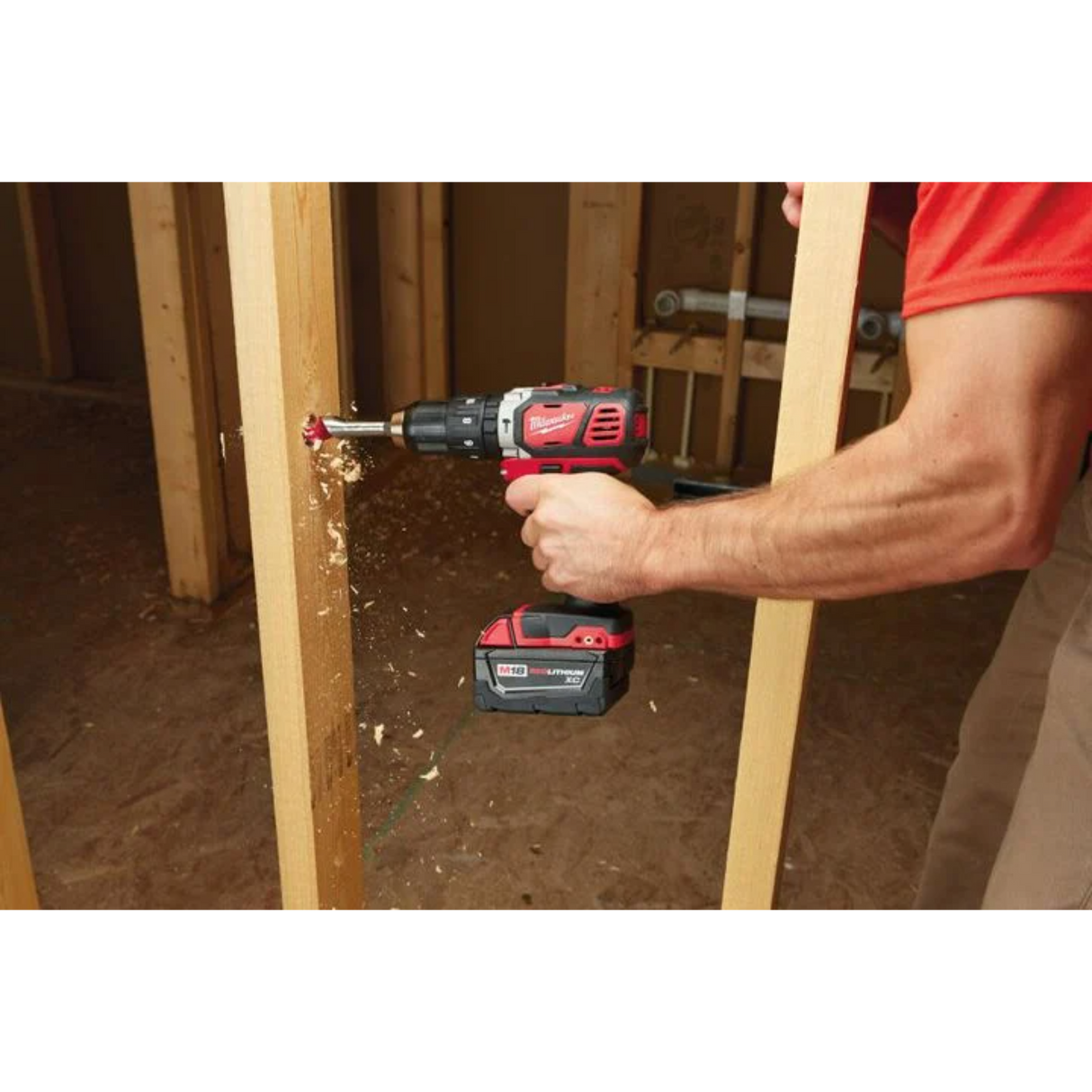 Milwaukee M18 Compact 1/2 in. Hammer Drill/Driver Kit with Compact Batteries