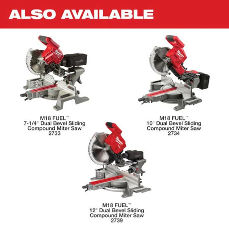 Milwaukee M18 FUEL 10inch Dual Bevel Sliding Compound Miter Saw Kit