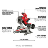 Milwaukee M18 FUEL 10inch Dual Bevel Sliding Compound Miter Saw Kit