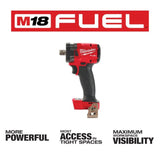 Milwaukee M18 FUEL 1/2 Compact Impact Wrench with Pin Detent (Bare Tool)