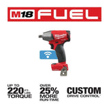 Milwaukee M18 FUEL 1/2 In. Compact Impact Wrench with Friction Ring with ONE-KEY (Bare Tool)
