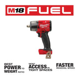 Milwaukee M18 FUEL 1/2 Mid-Torque Impact Wrench with Friction Ring (Bare Tool)