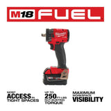 Milwaukee M18 FUEL 1/2inch Compact Impact Wrench with Friction Ring Kit