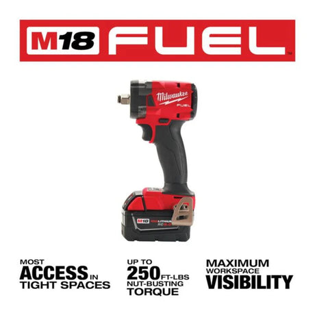 Milwaukee M18 FUEL 1/2inch Compact Impact Wrench with Friction Ring Kit