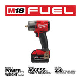 Milwaukee M18 FUEL 1/2inch Mid-Torque Impact Wrench with Pin Detent Kit