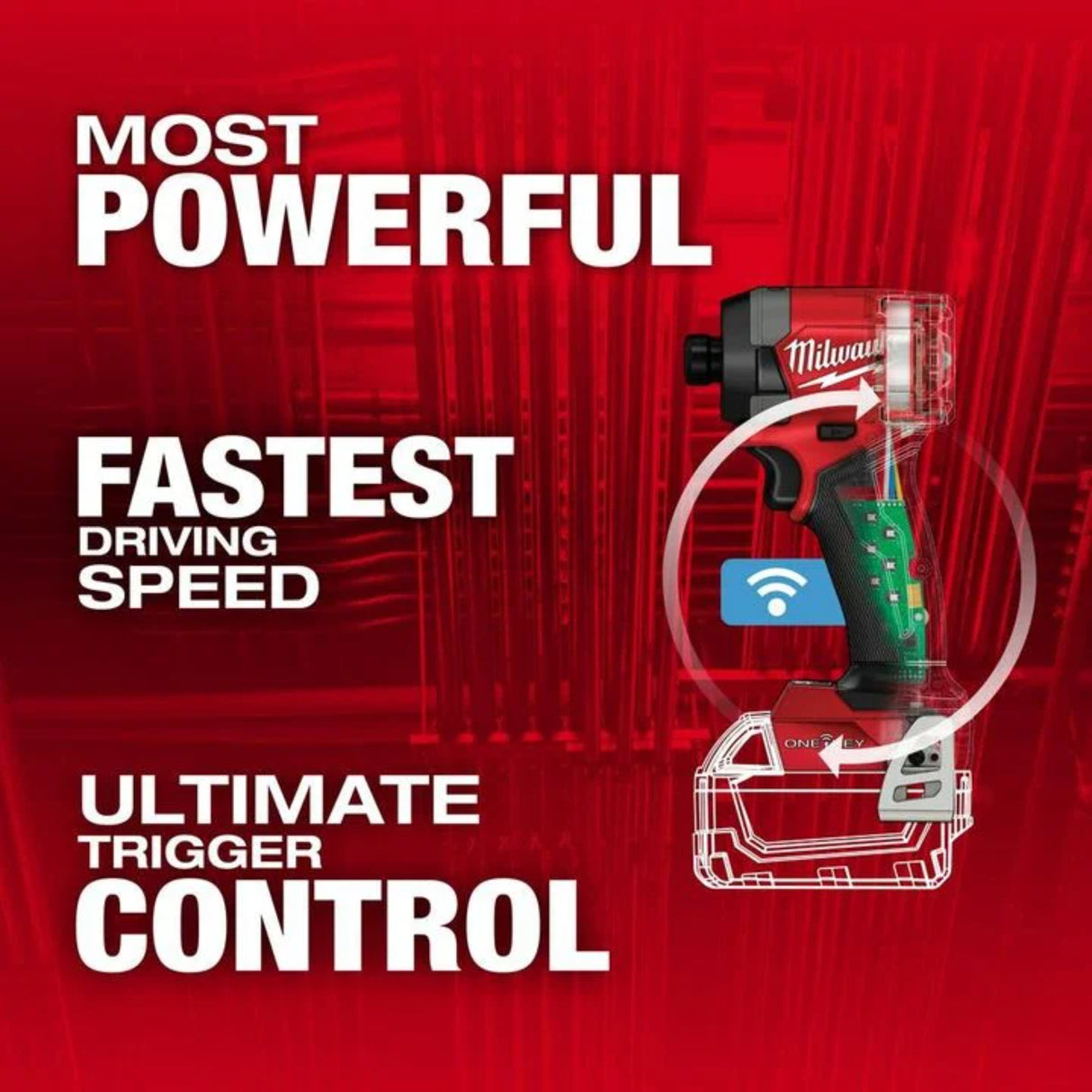 Milwaukee M18 FUEL 1/4inch Hex Impact Driver with ONE-KEY (Bare Tool)