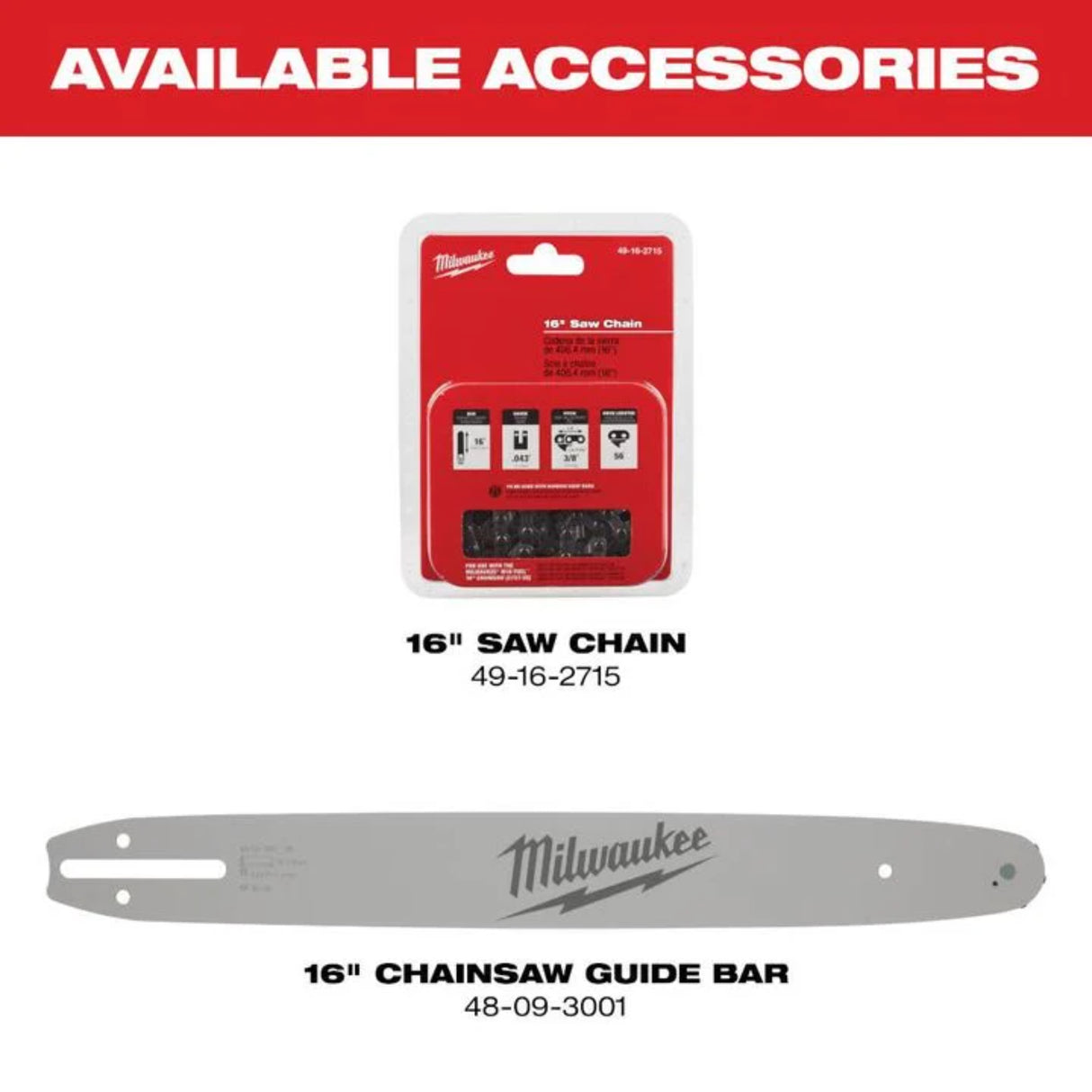 Milwaukee M18 FUEL 16 in. Chainsaw (Bare Tool)