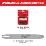 Milwaukee M18 FUEL 16 in. Chainsaw (Bare Tool)
