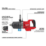 Milwaukee M18 FUEL 1inch D Handle High Torque Impact Wrench ONE KEY (Bare Tool)