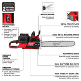 Milwaukee M18 FUEL 20 Inch Dual Battery Chainsaw Kit