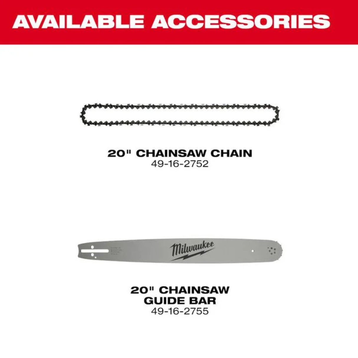 Milwaukee M18 FUEL 20 Inch Dual Battery Chainsaw Kit