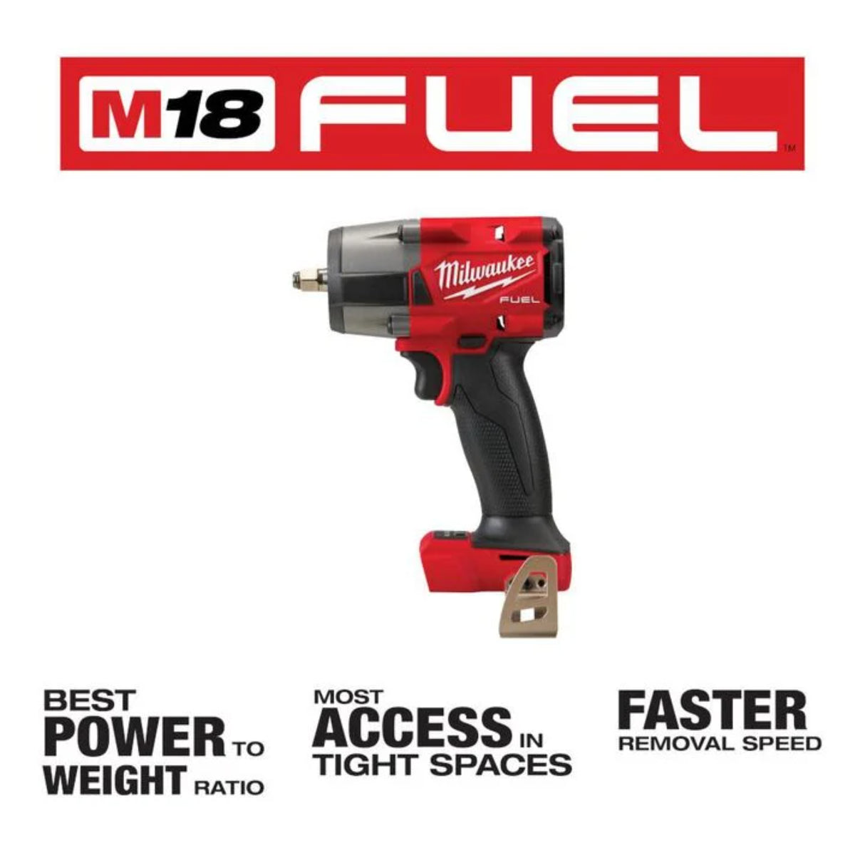 Milwaukee M18 FUEL 3/8 Mid-Torque Impact Wrench with Friction Ring (Bare Tool)