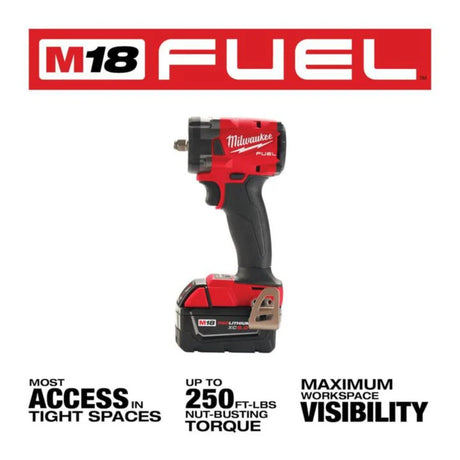 Milwaukee M18 FUEL 3/8inch Compact Impact Wrench with Friction Ring Kit