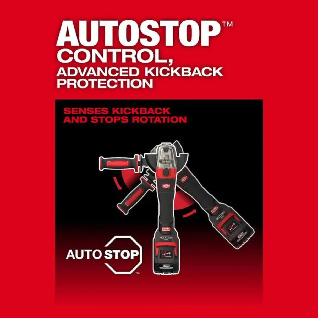 Milwaukee M18 FUEL 4-1/2 in / 5 in Dual-Trigger Braking Grinder (Bare Tool)