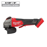 Milwaukee M18 FUEL 4 1/2 In. / 5 In. Variable Speed Braking Grinder with No Lock Paddle Switch (Bare Tool)