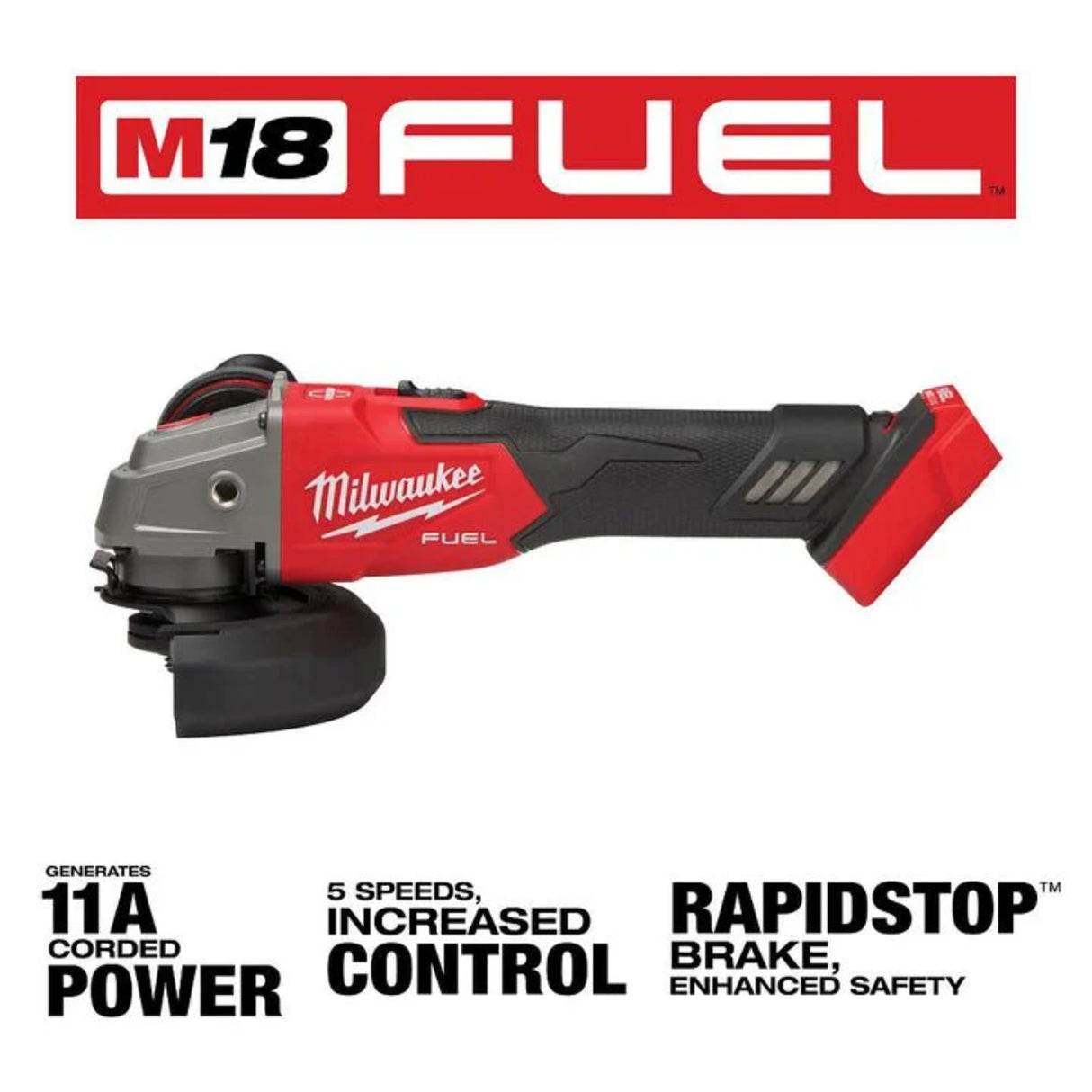 Milwaukee M18 FUEL 4 1/2inch / 5inch Braking Grinder (Bare Tool)
