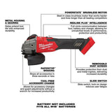Milwaukee M18 FUEL 4 1/2inch / 5inch Braking Grinder (Bare Tool)