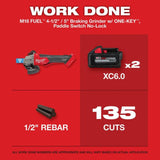 Milwaukee M18 FUEL 4 1/2inch / 5inch Braking Grinder Paddle Switch No Lock Kit