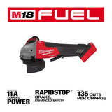 Milwaukee M18 FUEL 4-1/2inch / 5inch Grinder Paddle Switch No-Lock (Bare Tool)