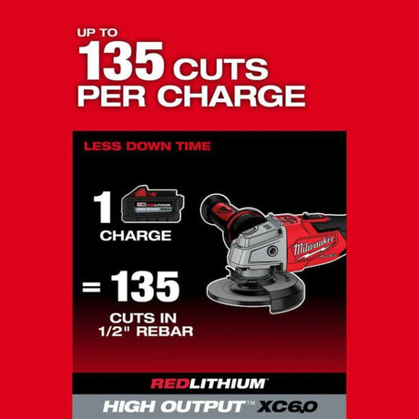 Milwaukee M18 FUEL 4-1/2inch / 5inch Grinder Slide Switch Lock-On (Bare Tool)