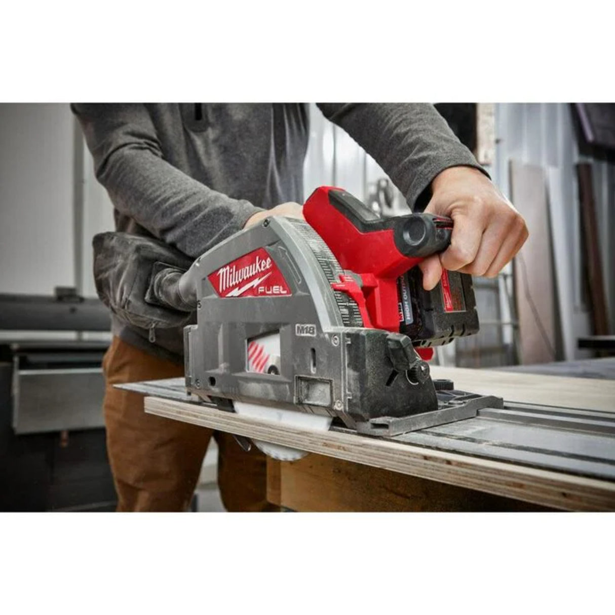 Milwaukee M18 FUEL 6 1/2 Inch Plunge Track Saw (Bare Tool)