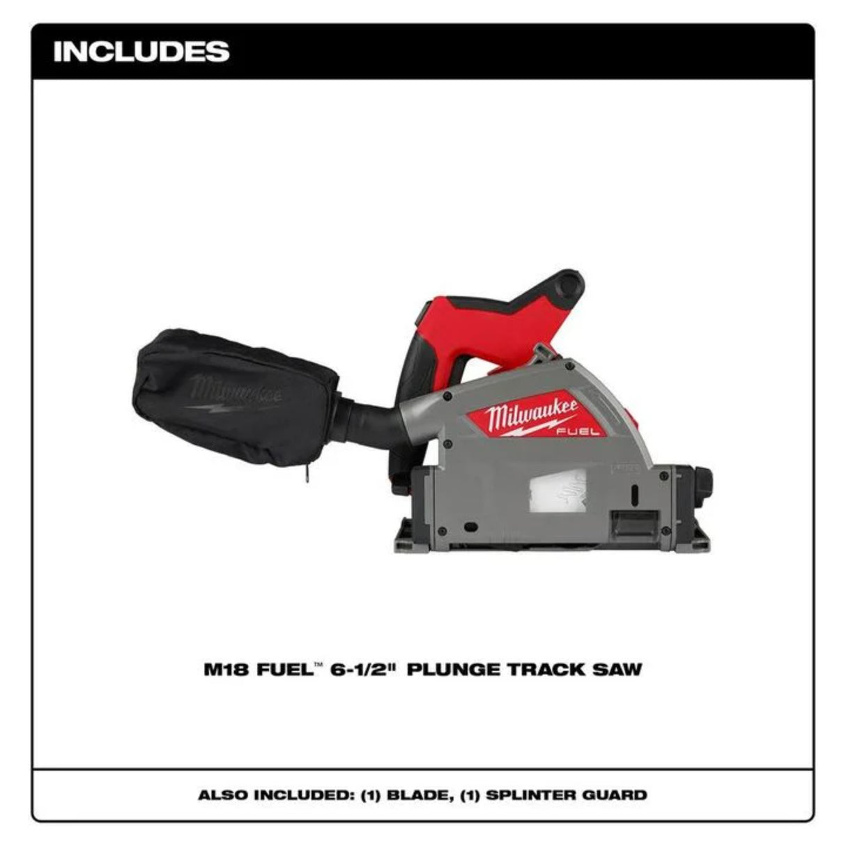 Milwaukee M18 FUEL 6 1/2 Inch Plunge Track Saw (Bare Tool)