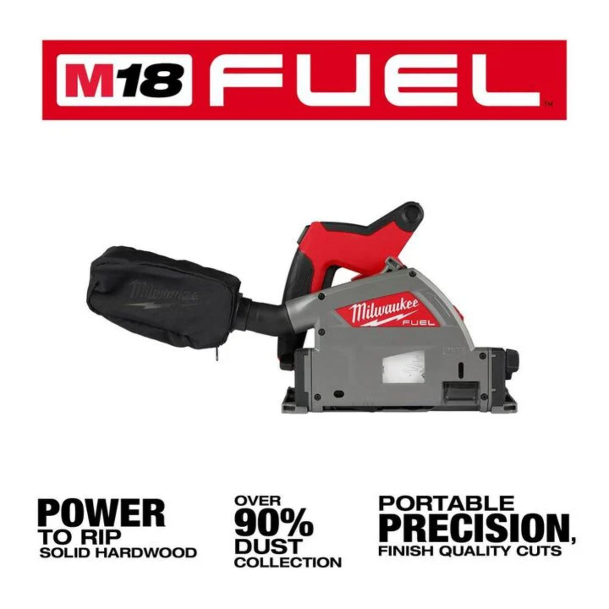 Milwaukee M18 FUEL 6 1/2 Inch Plunge Track Saw (Bare Tool)