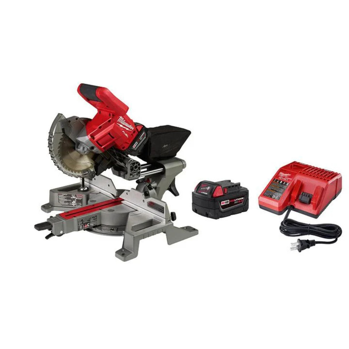 Milwaukee M18 FUEL 7-1/4 in. Dual Bevel Sliding Compound Miter Saw Kit