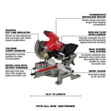 Milwaukee M18 FUEL 7-1/4 in. Dual Bevel Sliding Compound Miter Saw Kit