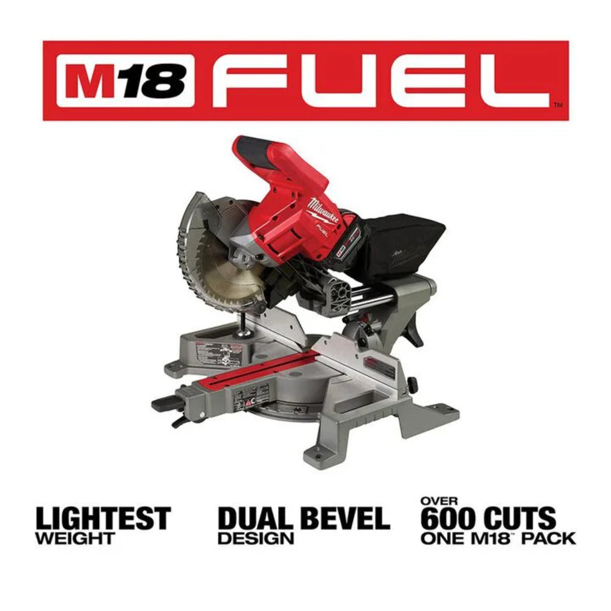 Milwaukee M18 FUEL 7-1/4 in. Dual Bevel Sliding Compound Miter Saw Kit