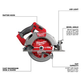 Milwaukee M18 FUEL 7-1/4 Inch Circular Saw (Bare Tool)