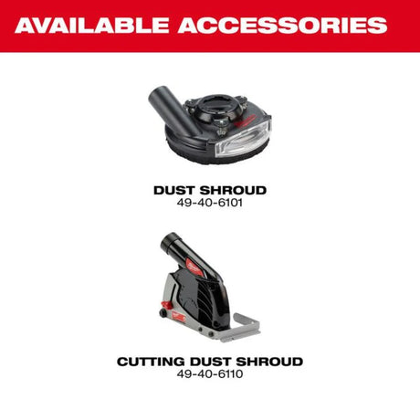 Milwaukee M18 FUEL 7 Inch Variable Speed Braking Grinder (Bare Tool)