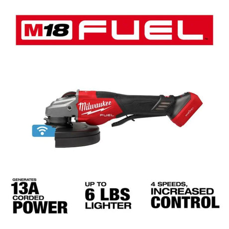 Milwaukee M18 FUEL 7 Inch Variable Speed Braking Grinder (Bare Tool)