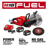 Milwaukee M18 FUEL 9 in. Cut-Off Saw with ONE-KEY Kit