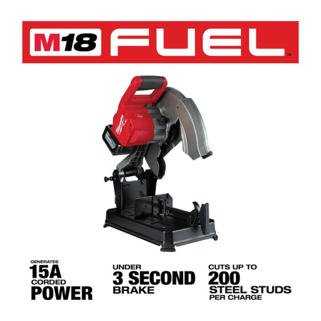 Milwaukee M18 FUEL Abrasive Chop Saw Kit 14inch