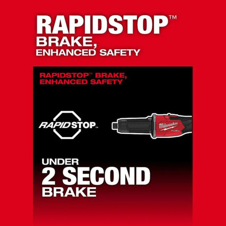 Milwaukee M18 FUEL Braking Die Grinder Slide Switch (Bare Tool)