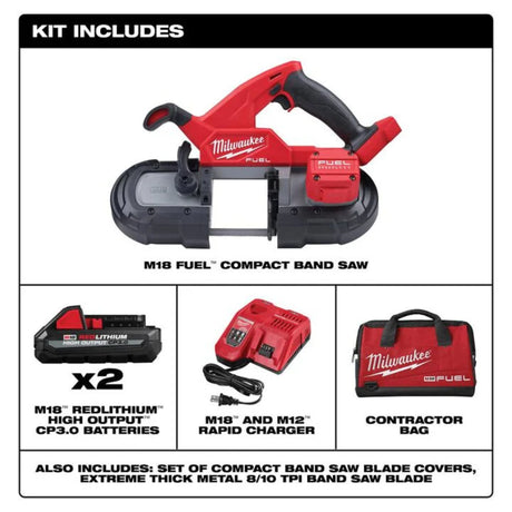Milwaukee M18 FUEL Compact Band Saw Kit