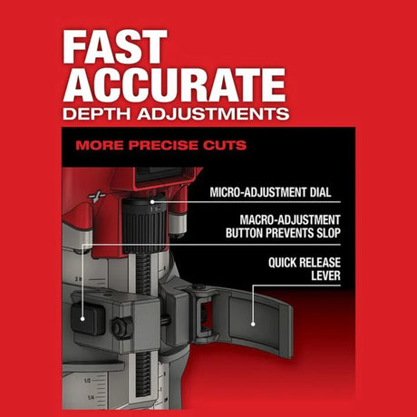 Milwaukee M18 FUEL Compact Router (Bare Tool)