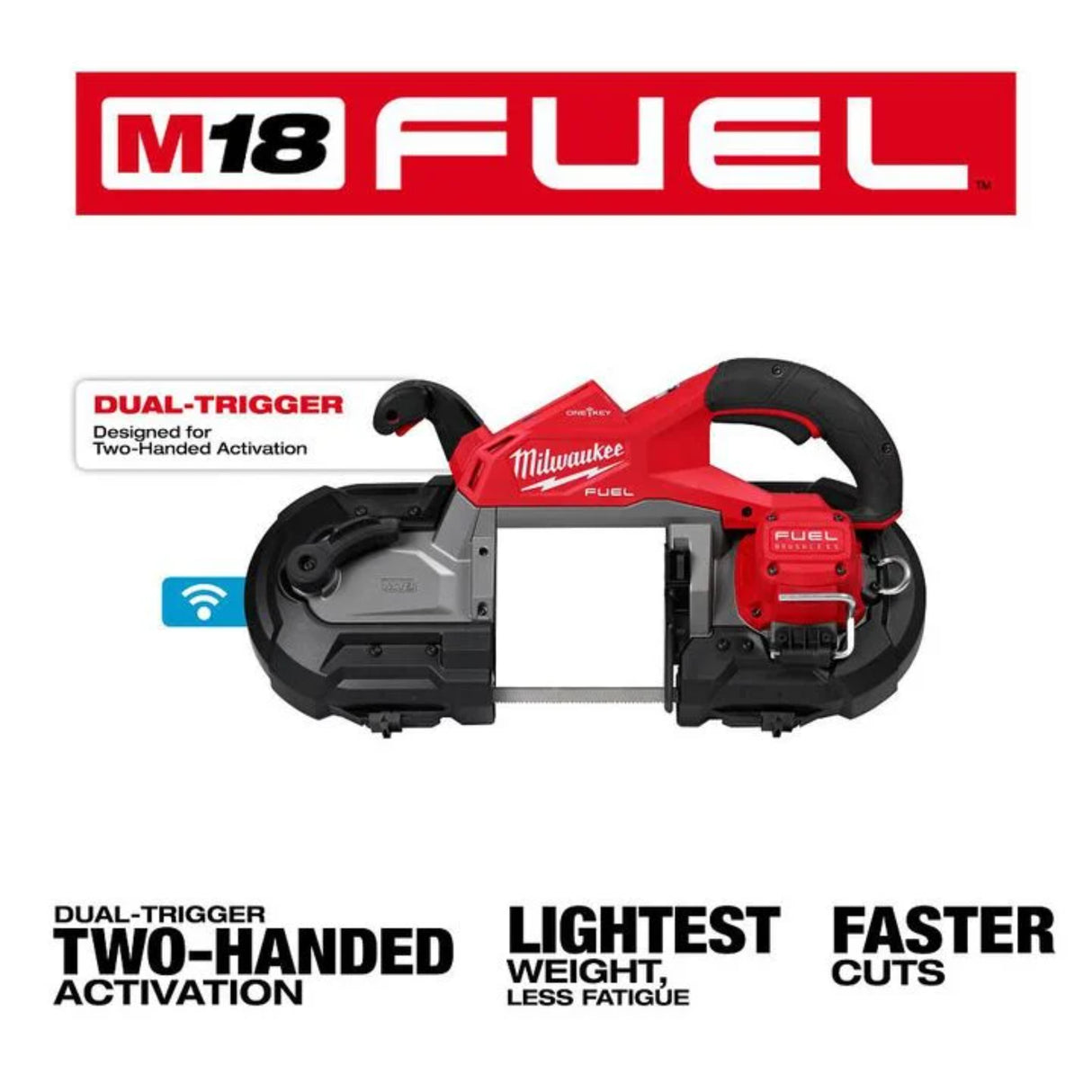 Milwaukee M18 FUEL Deep Cut Dual Trigger Band Saw with ONE-KEY (Bare Tool)