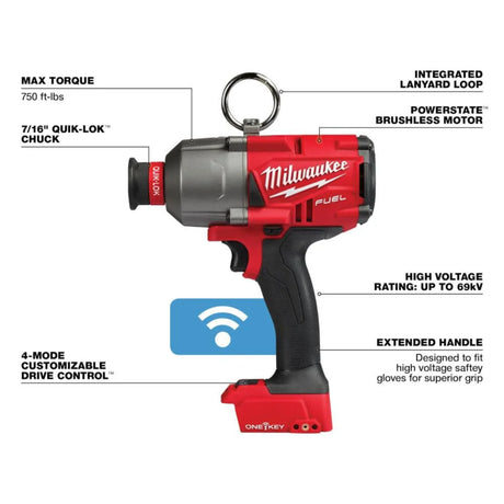 Milwaukee M18 FUEL ONE KEY 7/16inch Hex Utility High Torque Impact Wrench (Bare Tool)