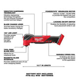 Milwaukee M18 FUEL Oscillating Multi-Tool (Bare Tool)