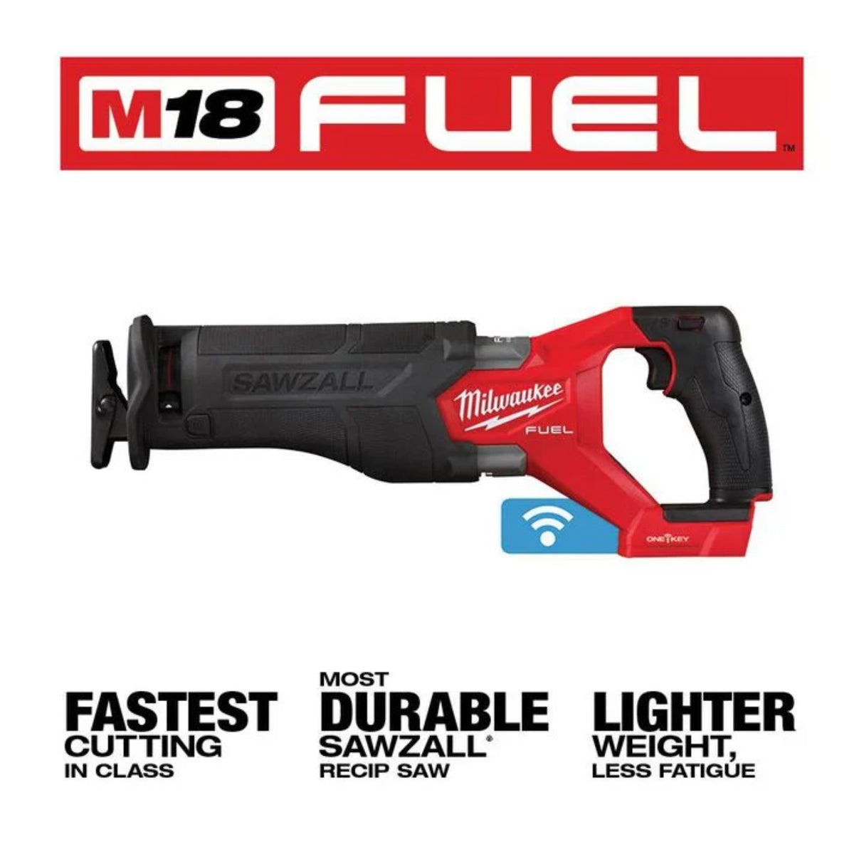 Milwaukee M18 FUEL SAWZALL Recip Saw with ONE-KEY (Bare Tool)