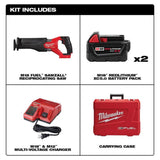 Milwaukee M18 FUEL SAWZALL Reciprocating Saw - 2 Battery XC5.0 Kit