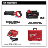 Milwaukee M18 FUEL SAWZALL Reciprocating Saw with ONE-KEY - 2 Battery XC5.0 Kit