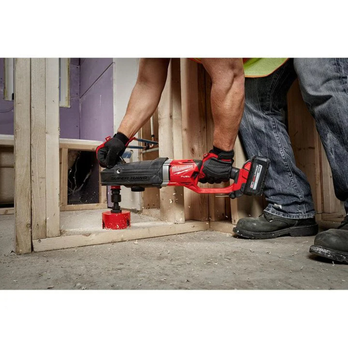 Milwaukee M18 FUEL Super Hawg Right Angle Drill with QUIK-LOK (Bare Tool)