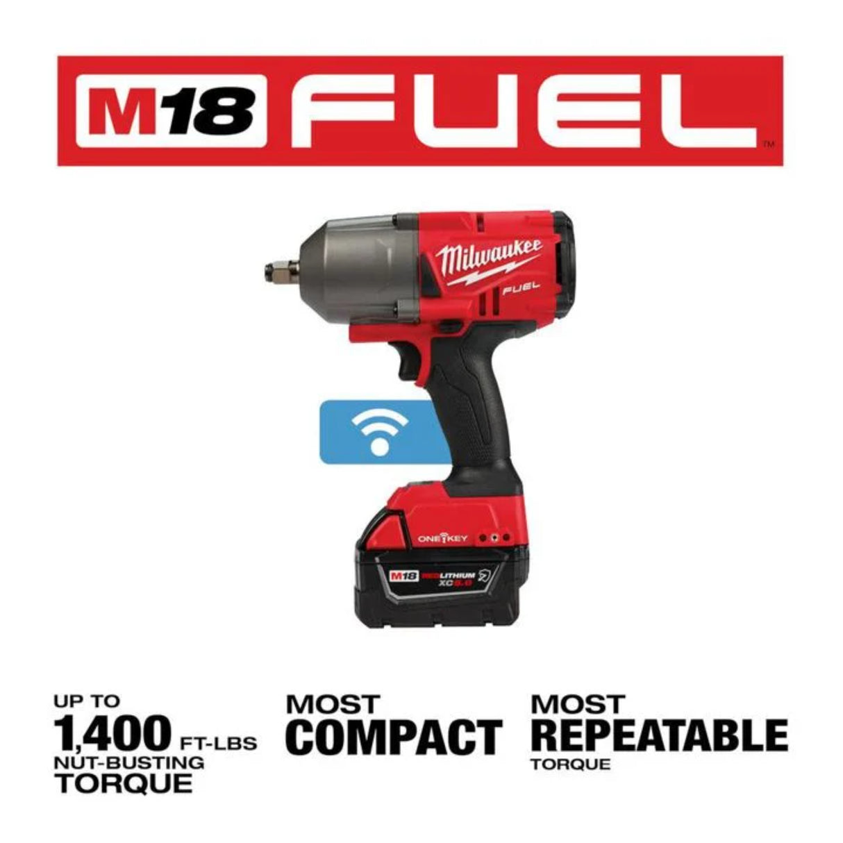Milwaukee M18 FUEL with ONE-KEY High Torque Impact Wrench 1/2inch Friction Ring Kit