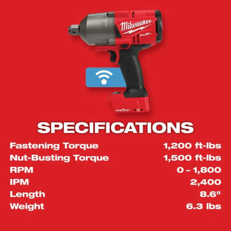 Milwaukee M18 FUEL with ONE-KEY High Torque Impact Wrench 3/4 in. Friction Ring (Bare Tool)