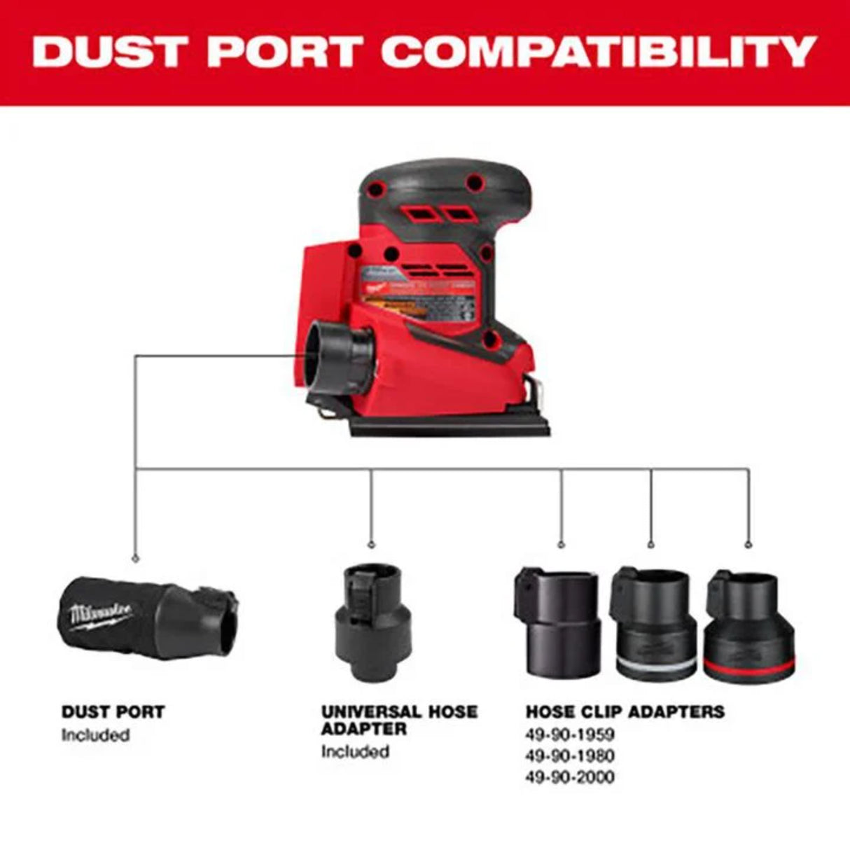 Milwaukee M18 Orbital 1/4 Sheet Sander (Bare Tool)